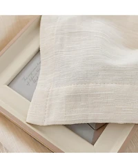 Awesome Home Cotton Blend Light Filtering Back Tab Curtains (2 Panels), 52"x108"