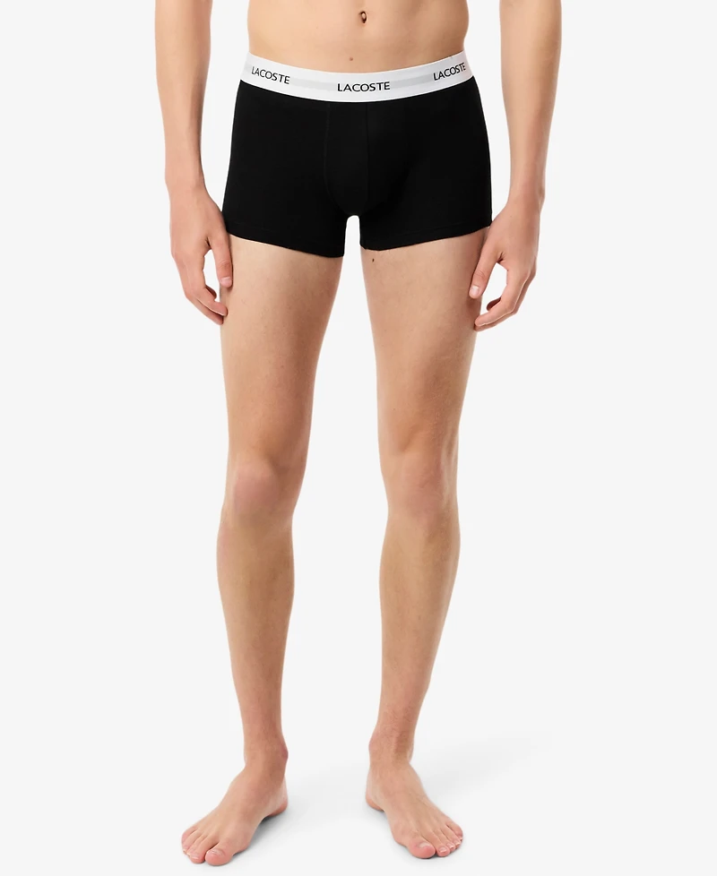 Lacoste Men's Stretch 3" 3-pack Trunks