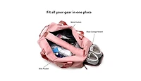 Urtala Duffle Bag For Women, Sports Duffel Bag for Gym with Wet Pocket & Shoe Compartment, Overnight Weekender Travel Bag