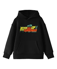 Nerf Never Give Up Surrender Youth Black Hoodie-xl