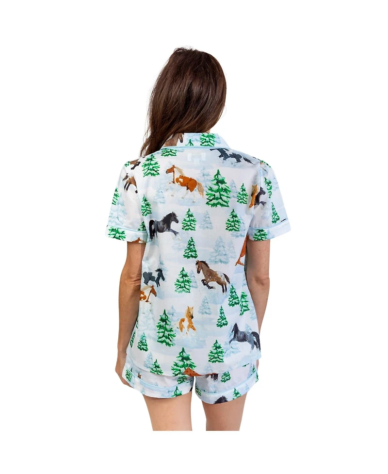 Sant and Abel Women's Skydog Wild & Free Short Pj Set