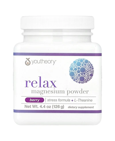 Youtheory Relax Magnesium Powder Berry