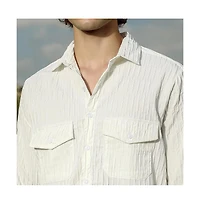 Campus Sutra Crimp-Tactile Utility Shirt