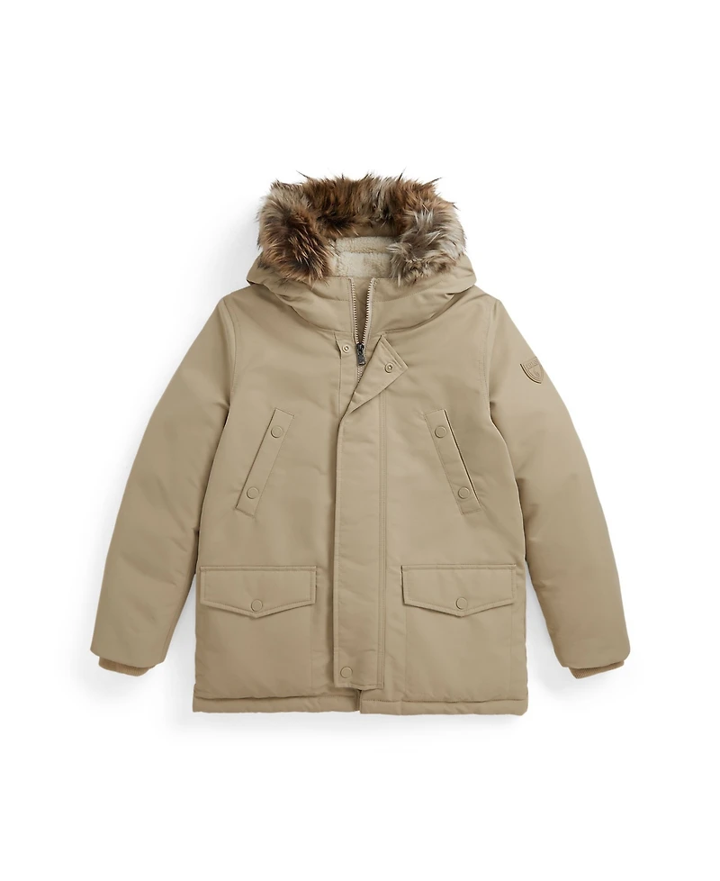 Polo Ralph Lauren Big Boys Faux-Fur-Trim Down Parka