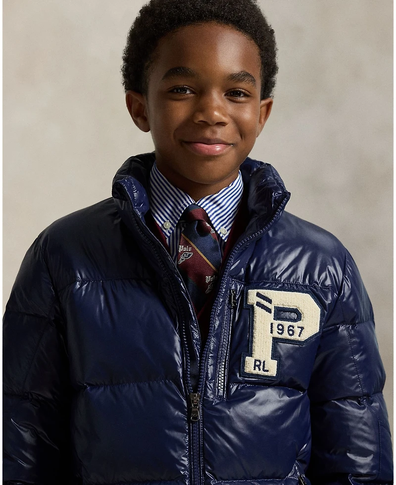 Polo Ralph Lauren Big Boys Glossed Hooded Down Jacket