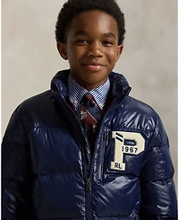 Polo Ralph Lauren Big Boys Glossed Hooded Down Jacket