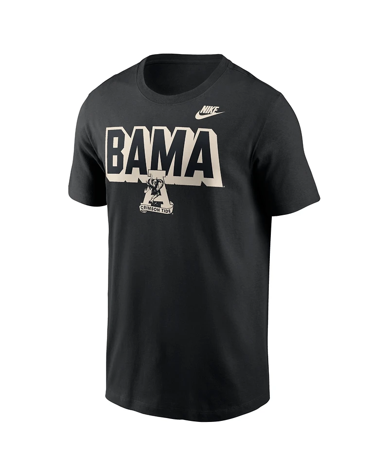Nike Men's Black Alabama Crimson Tide Fashion Bold T-Shirt