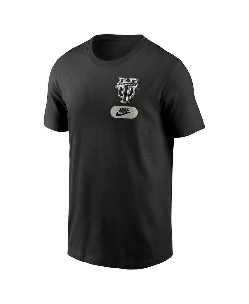 Nike Men's Black Tennessee Volunteers Fashion 2-Hit T-Shirt