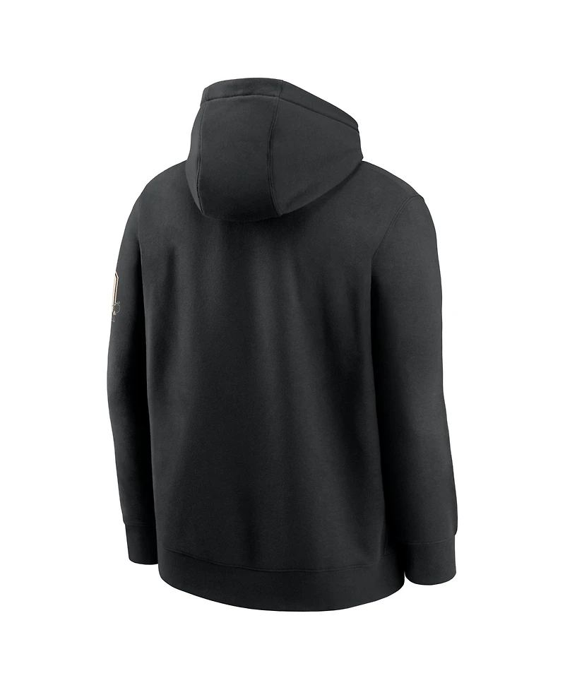 Nike Men's Black Ohio State Buckeyes Fashion Club Pullover Hoodie