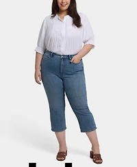 Nydj Plus Joni Relaxed Capri Jeans