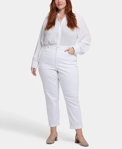 Nydj Plus Margot Girlfriend Pull On Jeans