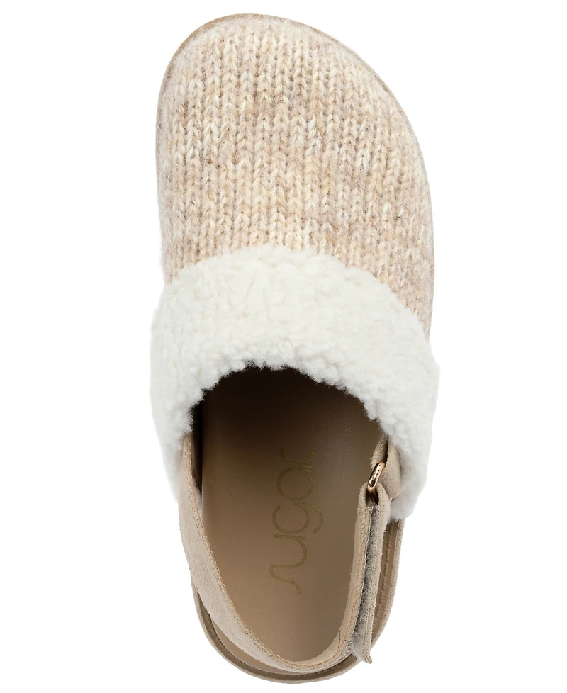 Sugar Women's Cabin Fur Slingback Clogs