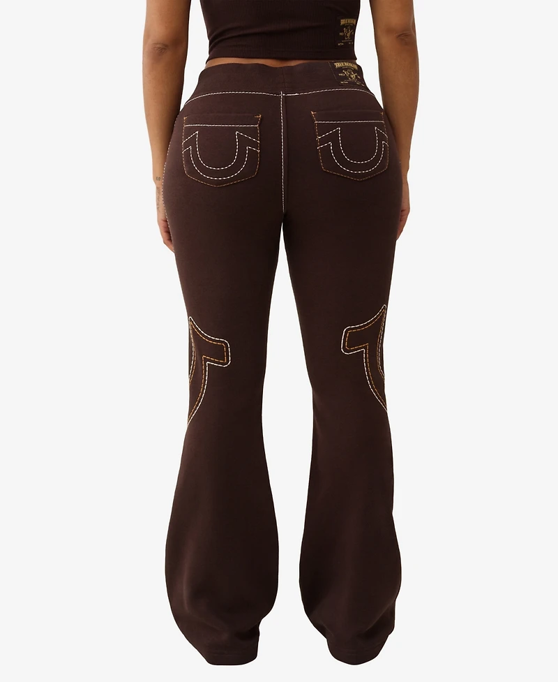 True Religion Women's Anniversary Big T Flare Pants