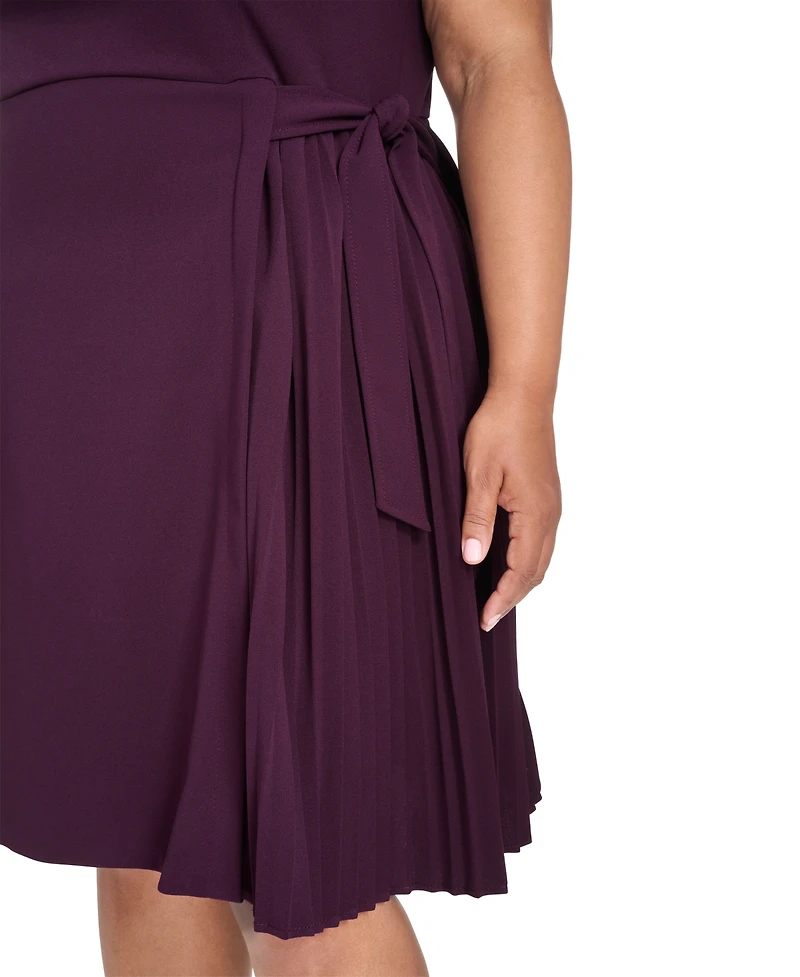 Calvin Klein Plus Short Sleeve Midi Dress