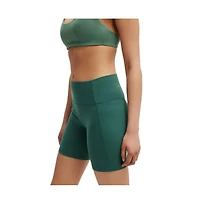 Cotton On Women's Active Ultra Soft Side Pocket Bike Short