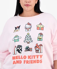 Grayson Threads, The Label Trendy Plus Hello Kitty & Friends Holiday Crewneck Sweatshirt