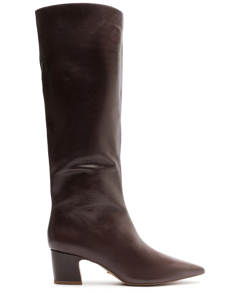 Arezzo Women's Julie Mid Block Heel Knee Boots
