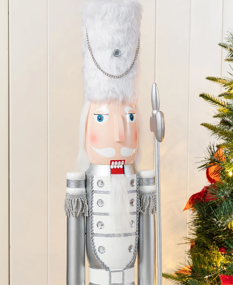 Glitzhome 42" Wooden Christmas Soldier Nutcracker