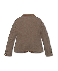 Hope & Henry Little and Big Girls' Organic Brushed Cotton Dress Blazer