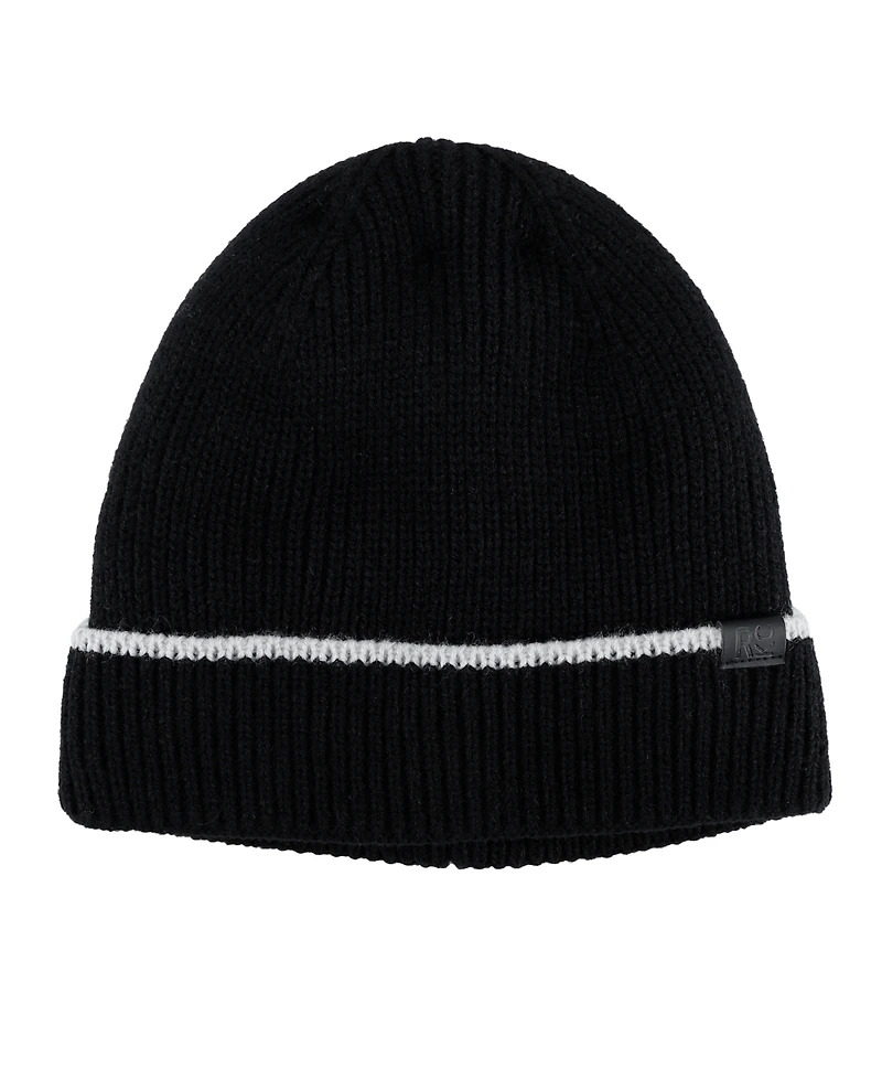 Kenneth Cole Reaction Men's 2-Piece Beanie and Ribbon Scarf Set