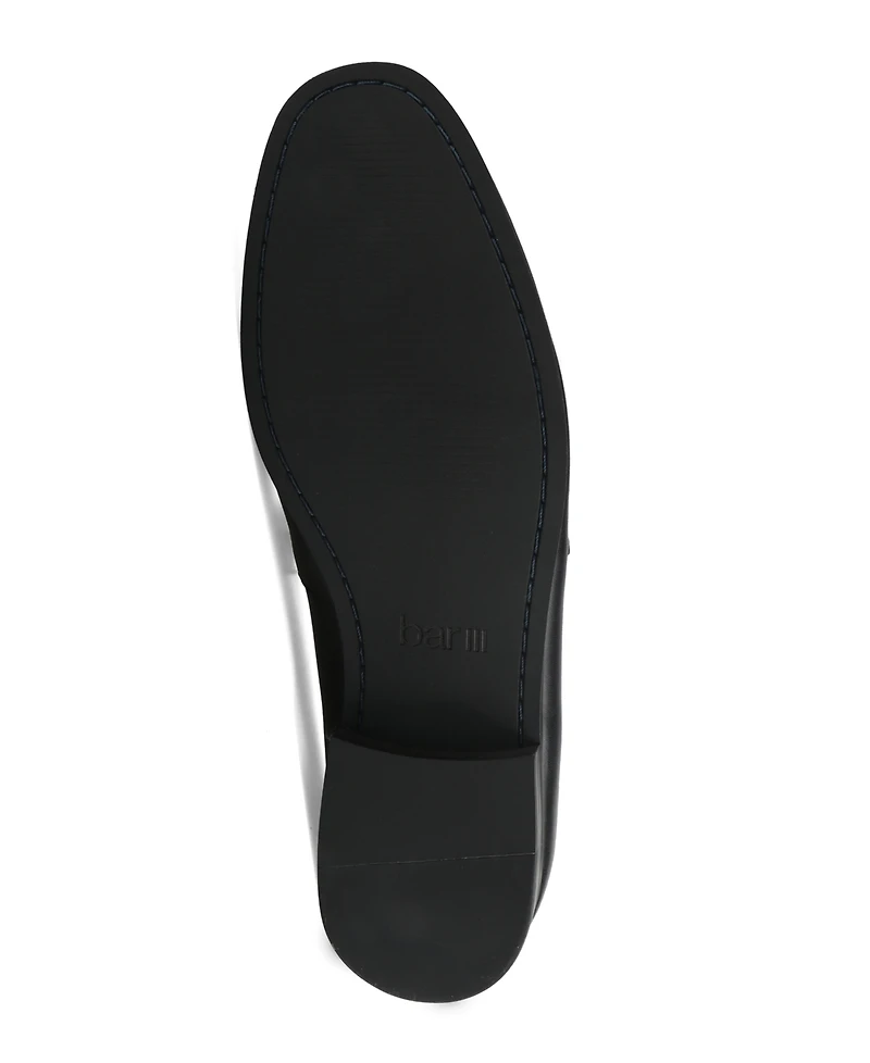 Bar Iii Men's Johnniey Leather Block Heel Loafers, Macy's Exclusive