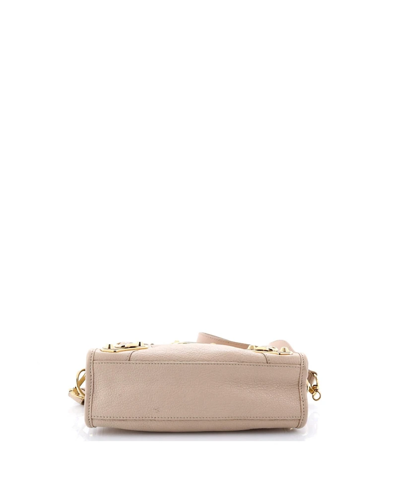 Pre-Owned Balenciaga Mini City Classic Metallic Edge Bag Leather