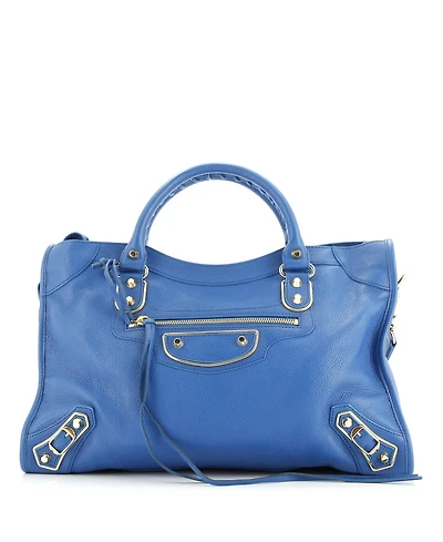 Pre-Owned Balenciaga Medium City Classic Metallic Edge Bag Leather