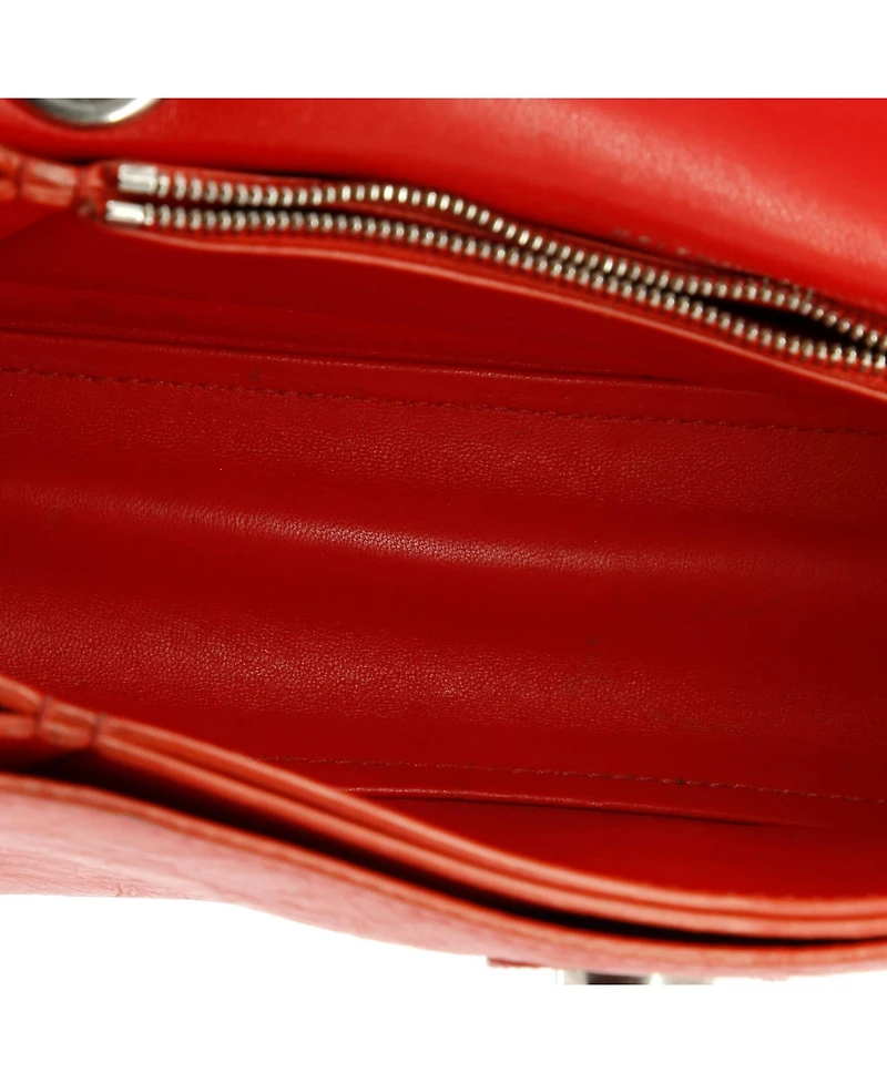 Pre-Owned Balenciaga Small Crush Chain Flap Bag Leather