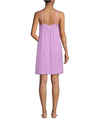 Lands' End Women's Matte Satin 2 Piece Pajama Set - Nightgown and Robe