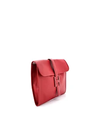 Pre-Owned Hermes Gm Jige Clutch Epsom