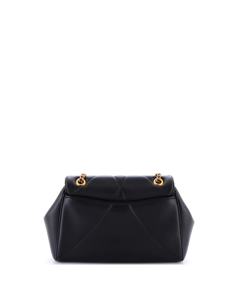Pre-Owned Dolce & Gabbana Large Devotion Soft Shoulder Bag Quilted Leather