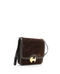 Pre-Owned Hermes 20 02 Shoulder Bag Doblis Suede with Evercalf