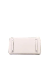 Pre-Owned Hermes Birkin 30 Handbag Light Clemence with Palladium Hardware