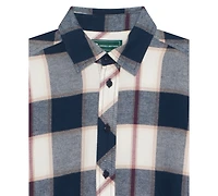 B By Brooks Brothers Big Boys Plaid Long-Sleeve Shirt