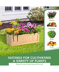 Gymax Outdoor Wooden