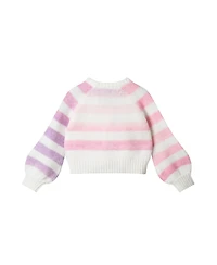 Andy & Evan Toddler/Child Girls Striped Ombre Cardigan