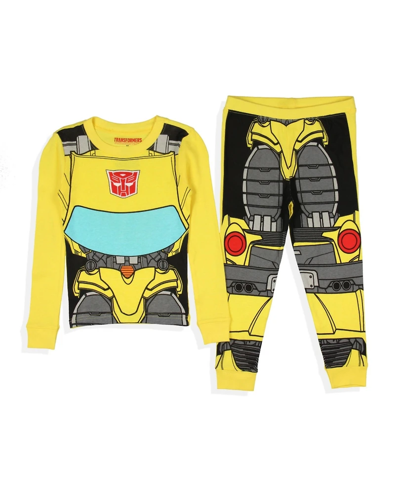 Transformers Toddler Boys' Bumblebee 2-Piece Tight Fit Long Sleeve Pajama Set