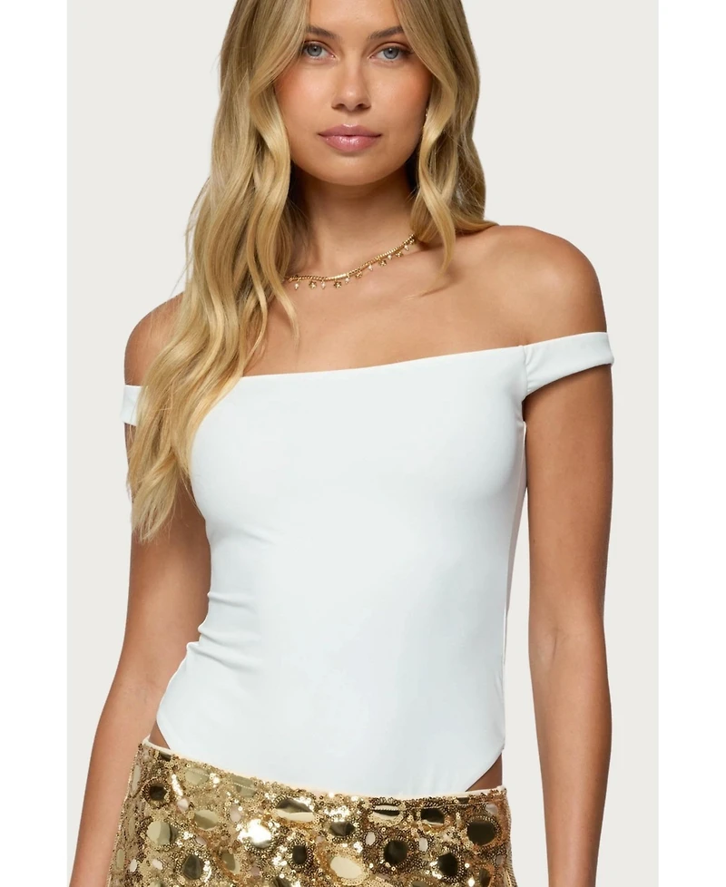 Edikted Women's Bryony Off Shoulder Bodysuit