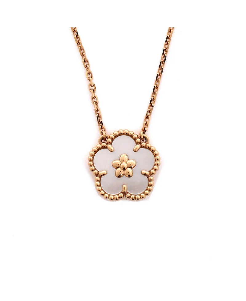 Pre-Owned Van Cleef & Arpels Lucky Spring Plum Blossom Pendant Necklace