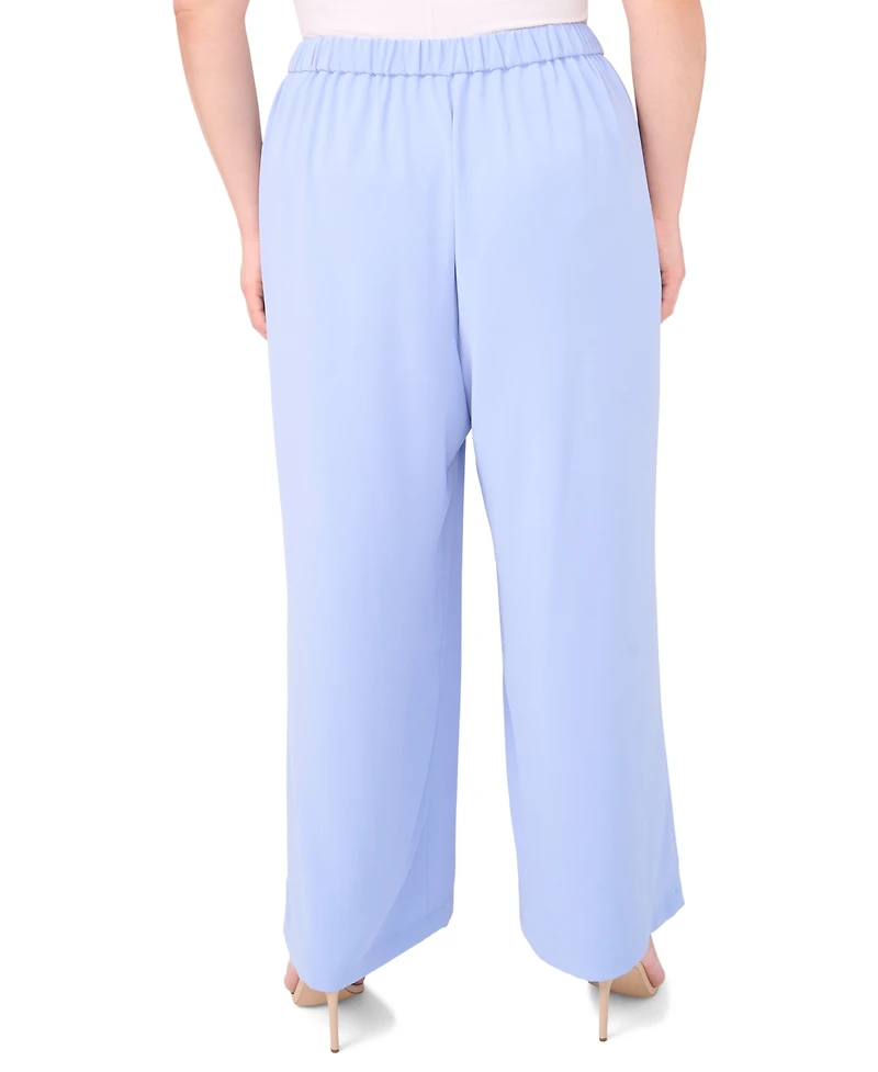 Vince Camuto Plus Wide-Leg Elastic-Waist Pants