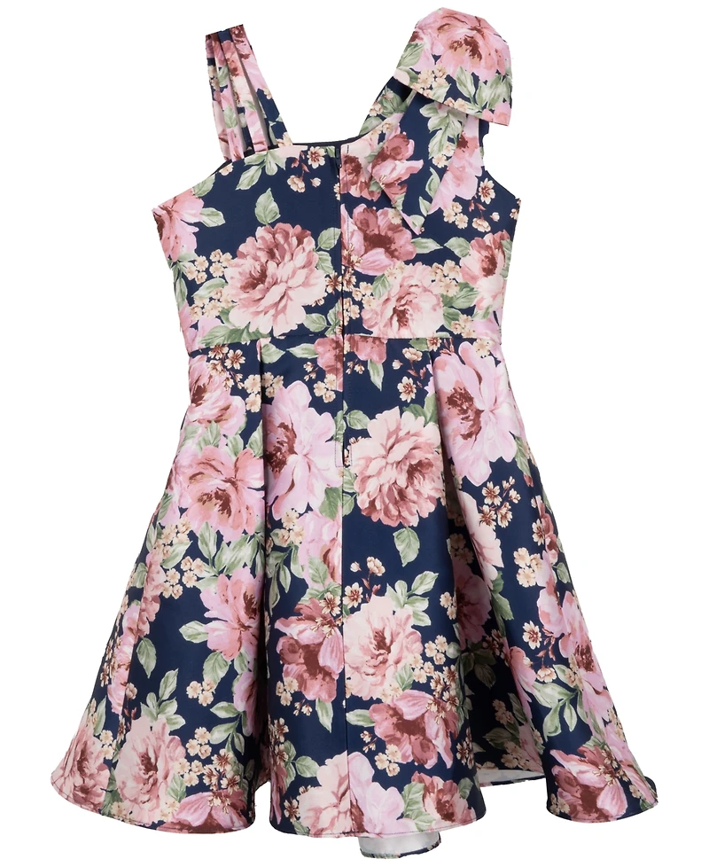 Rare Editions Big Girls Asymmetrical Mikado Social Dress
