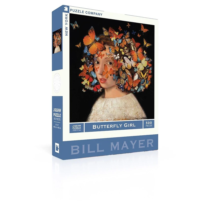New York Puzzle Company Butterfly Girl 500 Piece Puzzle