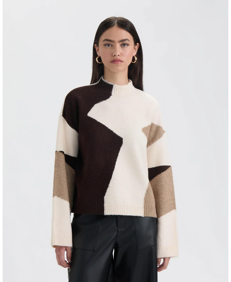 Nvlt Women's Mock Neck Sweater