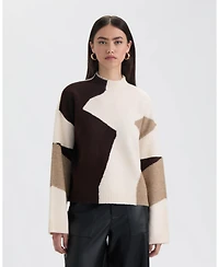 Nvlt Women's Mock Neck Sweater