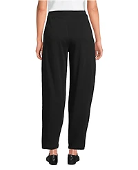 Lands' End Women's Petite Sport Knit High Rise Barrel Ankle Pants