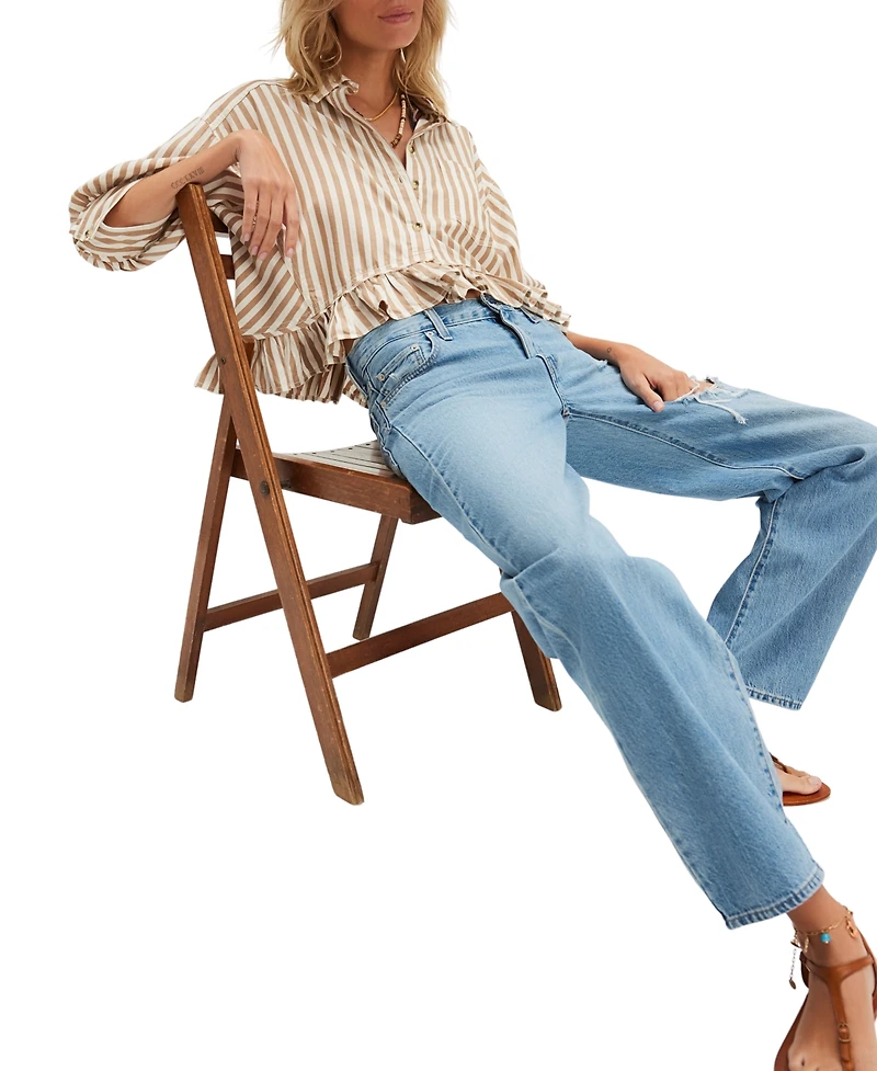 Free People Women's Bailey Striped Shirt