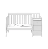 Storkcraft Portofino 4-in-1 Convertible Crib and Changer - White
