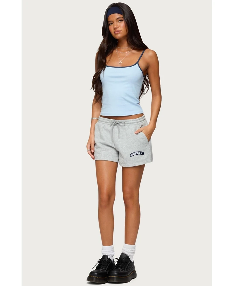 Edikted Womens Off Duty Sweat Shorts
