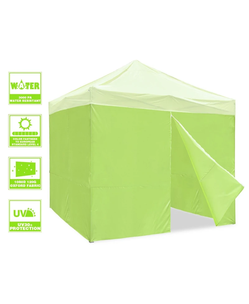 InstaHibit Set of 4 Sidewall UV30+ Fits 10x10ft Canopy Tent Zipper Outdoor Party