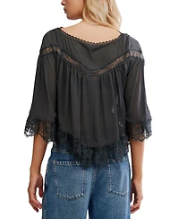Free People Women's Bali Midnight Rain V-Neck Top
